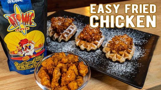 Get Crackin’ With Our Fried Chicken Maple Waffles Made With Atomic Chicken