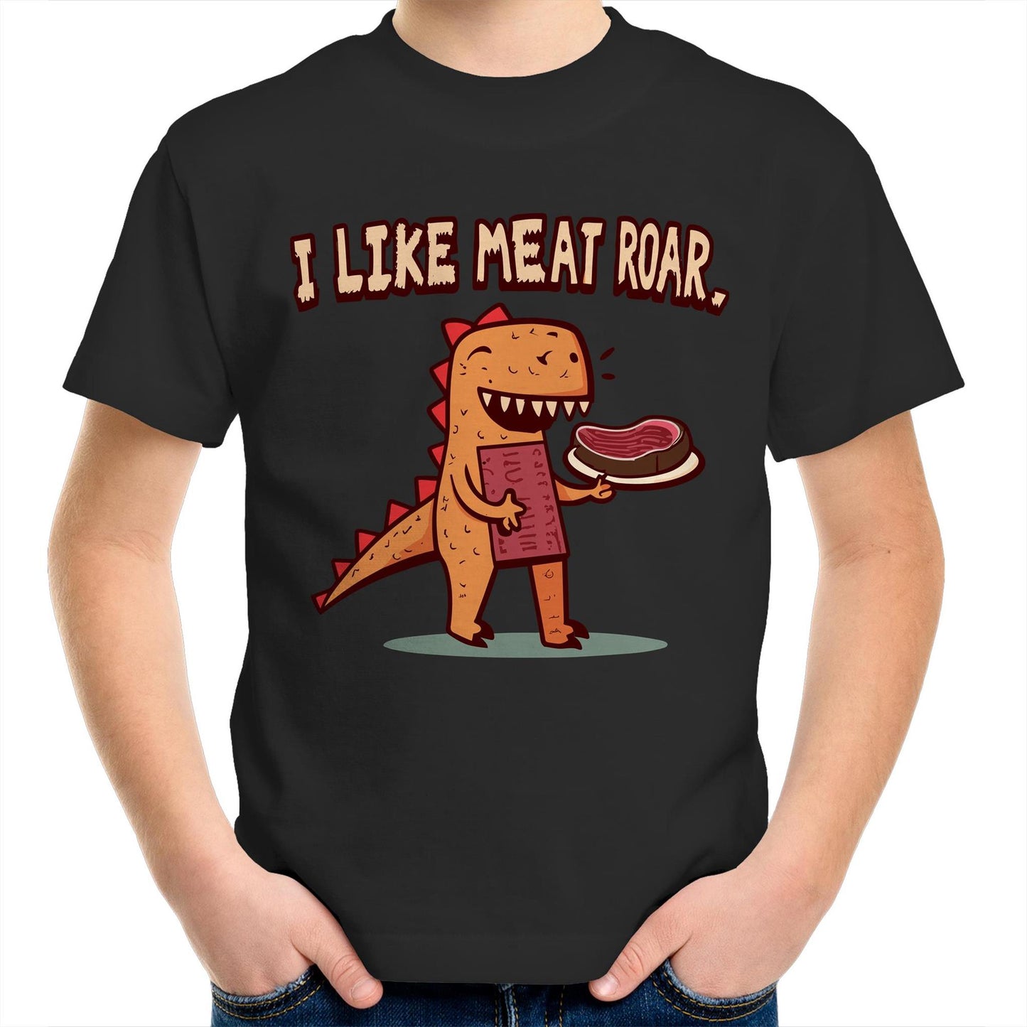 I Like My Meat ROAR! Dinosaur T-Shirt