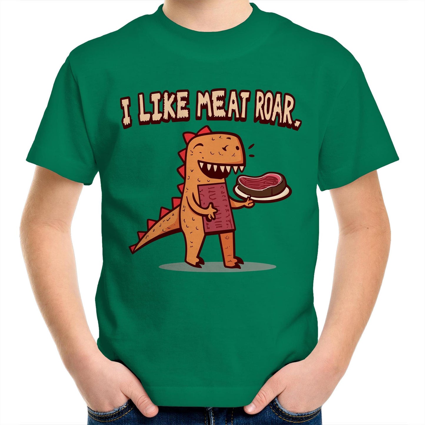I Like My Meat ROAR! Dinosaur T-Shirt