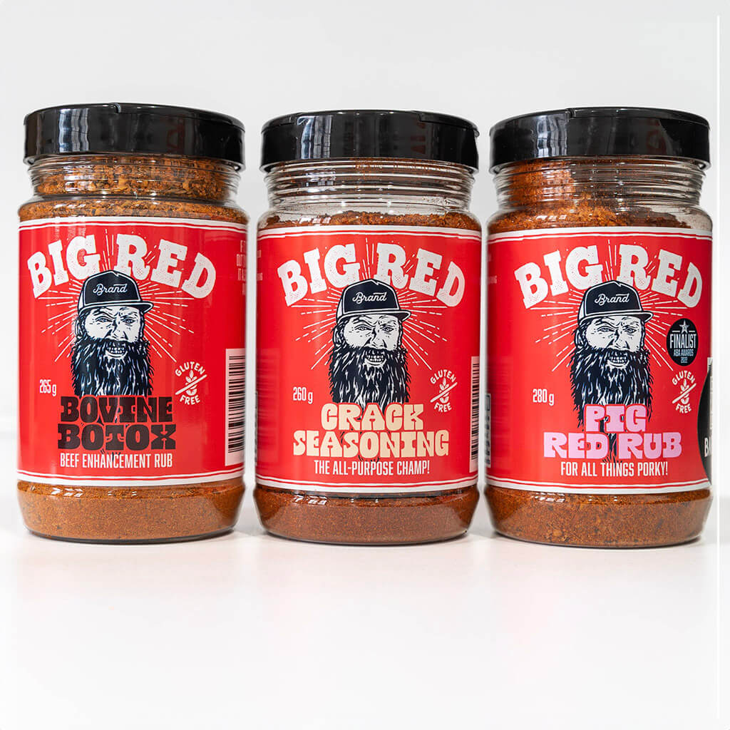Big Red Brand Beef Chicken and Pork Rubs 3-Pack