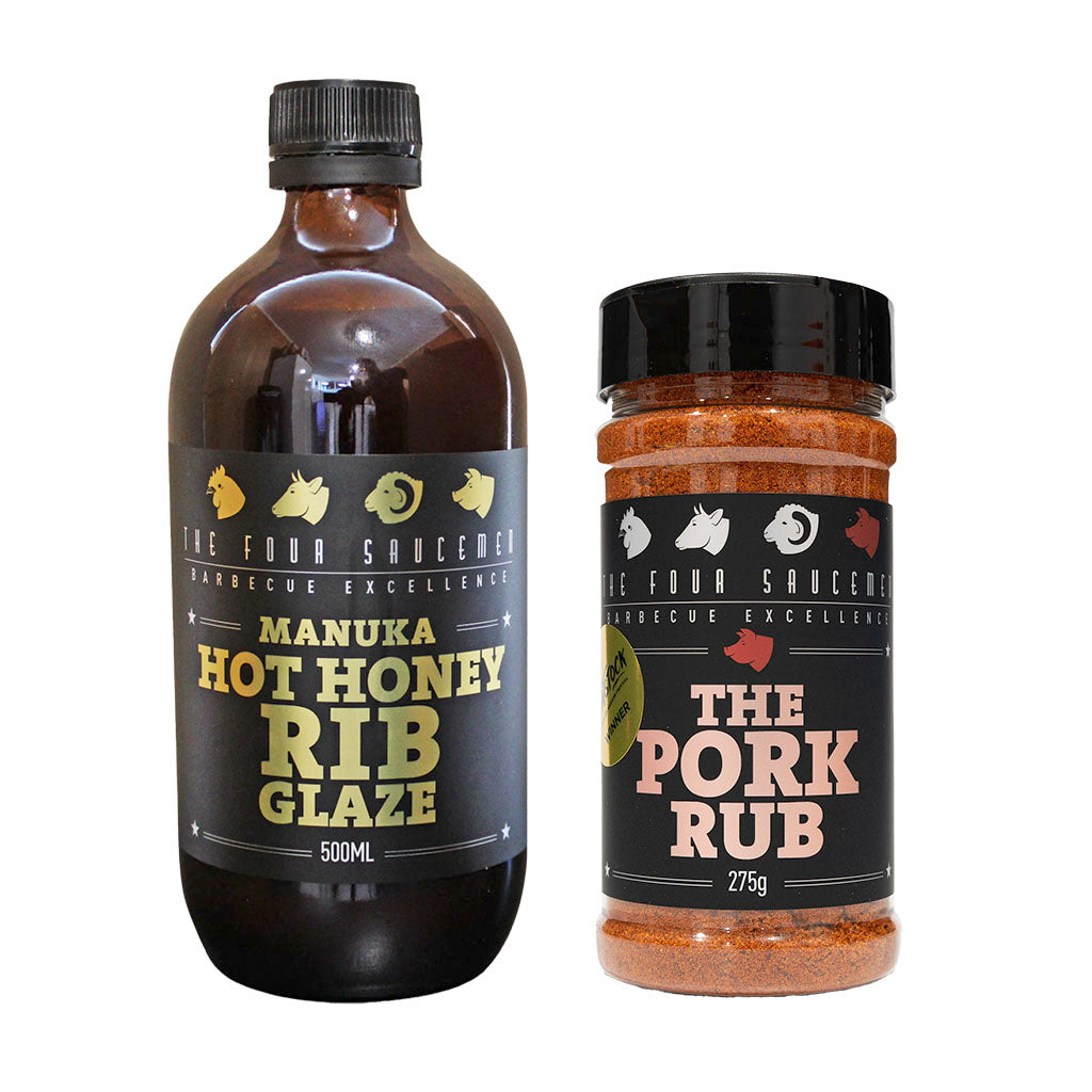 Manuka Hot Honey Rib Glaze & Rub Pack