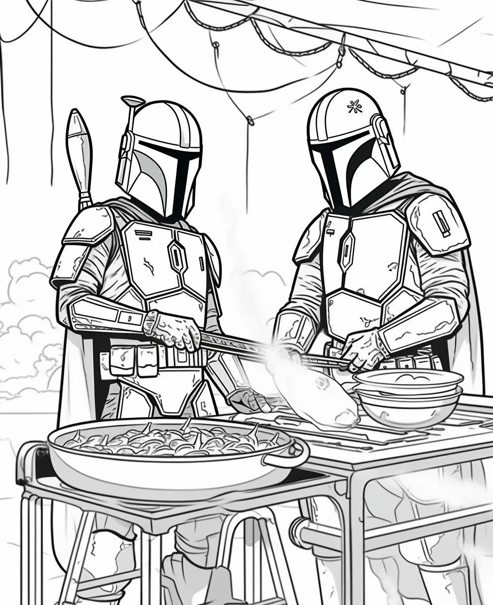 May The Pork Be With Que - BBQ Colouring Book