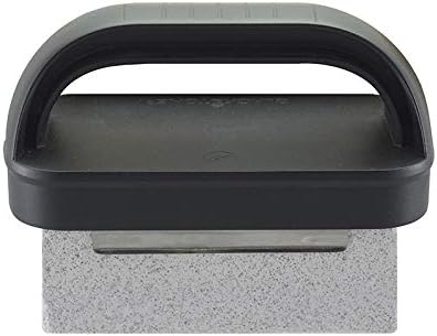 Blackstone 5060 Grill & Griddle Kit 8 Pieces Premium Flat Top Grill Accessories Cleaner Tool Set-1 Stainless Steel 6" Scraper, 3 Scouring Pads, 2 Cleaning Bricks, and 1 Handle, Black